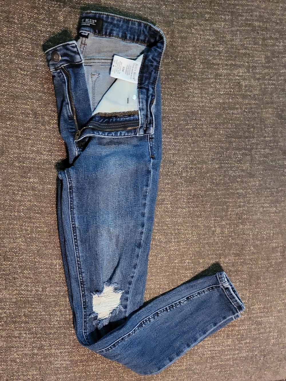 Judy Blue High Rise Ripped Blue Women's Skinny Jeans -